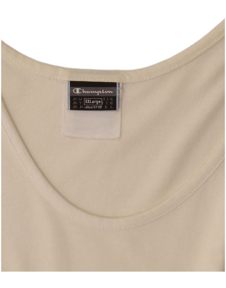 Champion Camiseta Sin Mangas Para Hombre 2XL Blanco