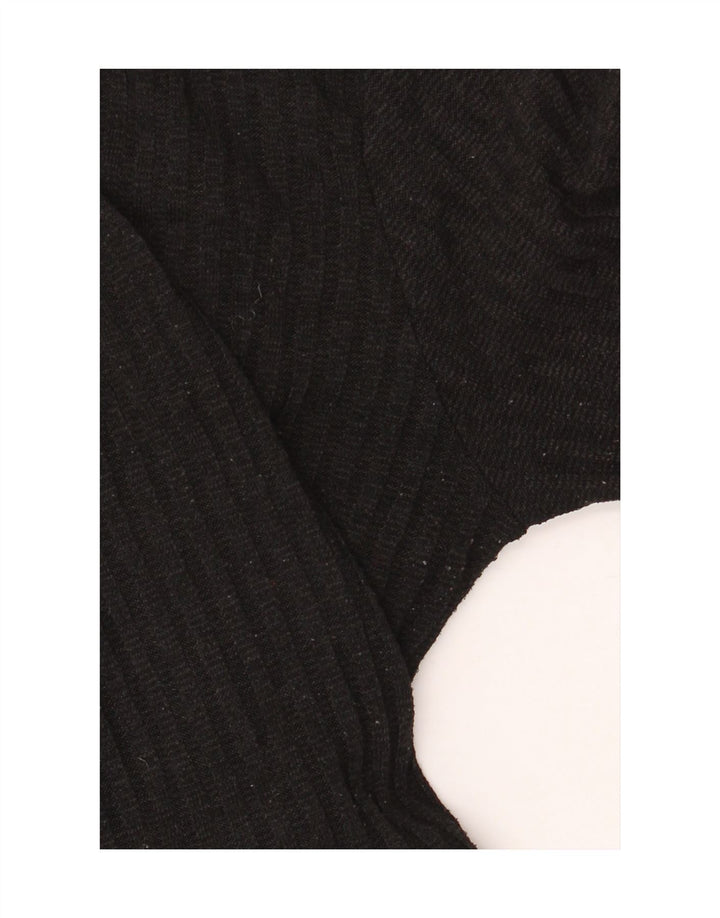 Zara Mujer Vestido De Punto Con Gradas Reino Unido 42 Mediano Negro