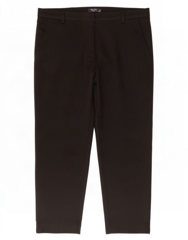 Marks & Spencer Pantalones Capri The Mia Slim para Mujer UK 20 2XL W40 L23 Negro