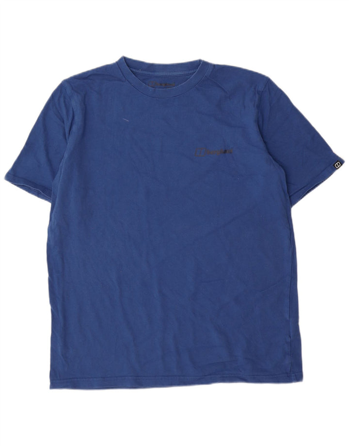 Berghaus - Camiseta para hombre, talla grande, color azul, algodón