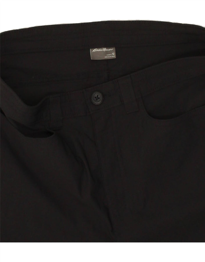 EDDIE BAUER Womens Straight Cargo Trousers US 12 Large W32 L20 Black Vintage Eddie Bauer and Second-Hand Eddie Bauer from Messina Hembry 