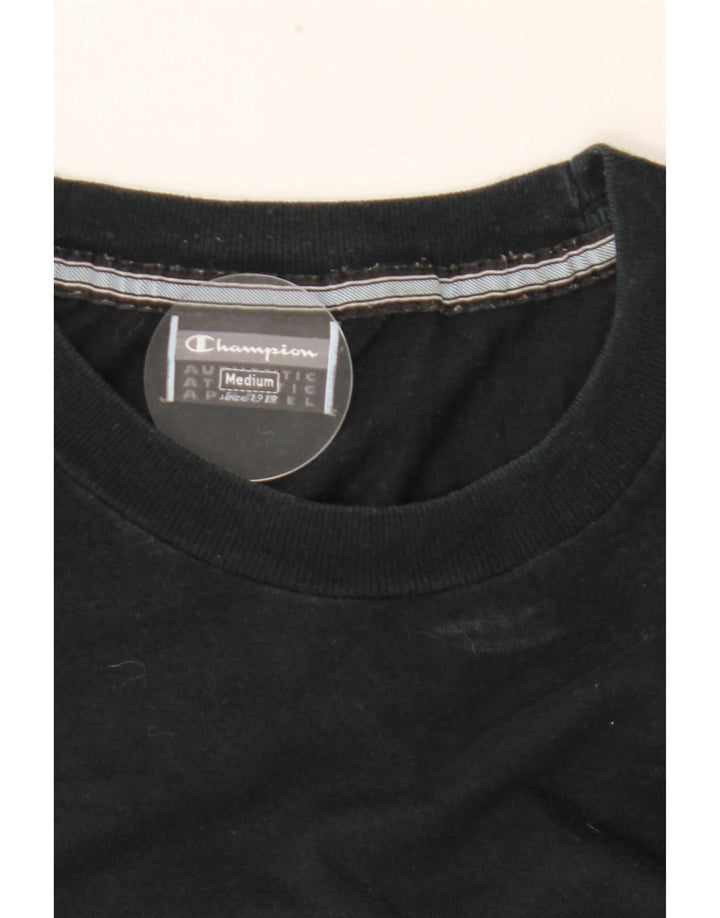 Champion Camiseta Gráfica para Hombre Top Mediano Negro