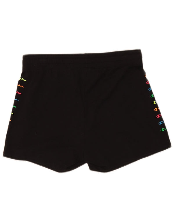 Champion Shorts deportivos gráficos para mujer Reino Unido 12 Mediano Negro
