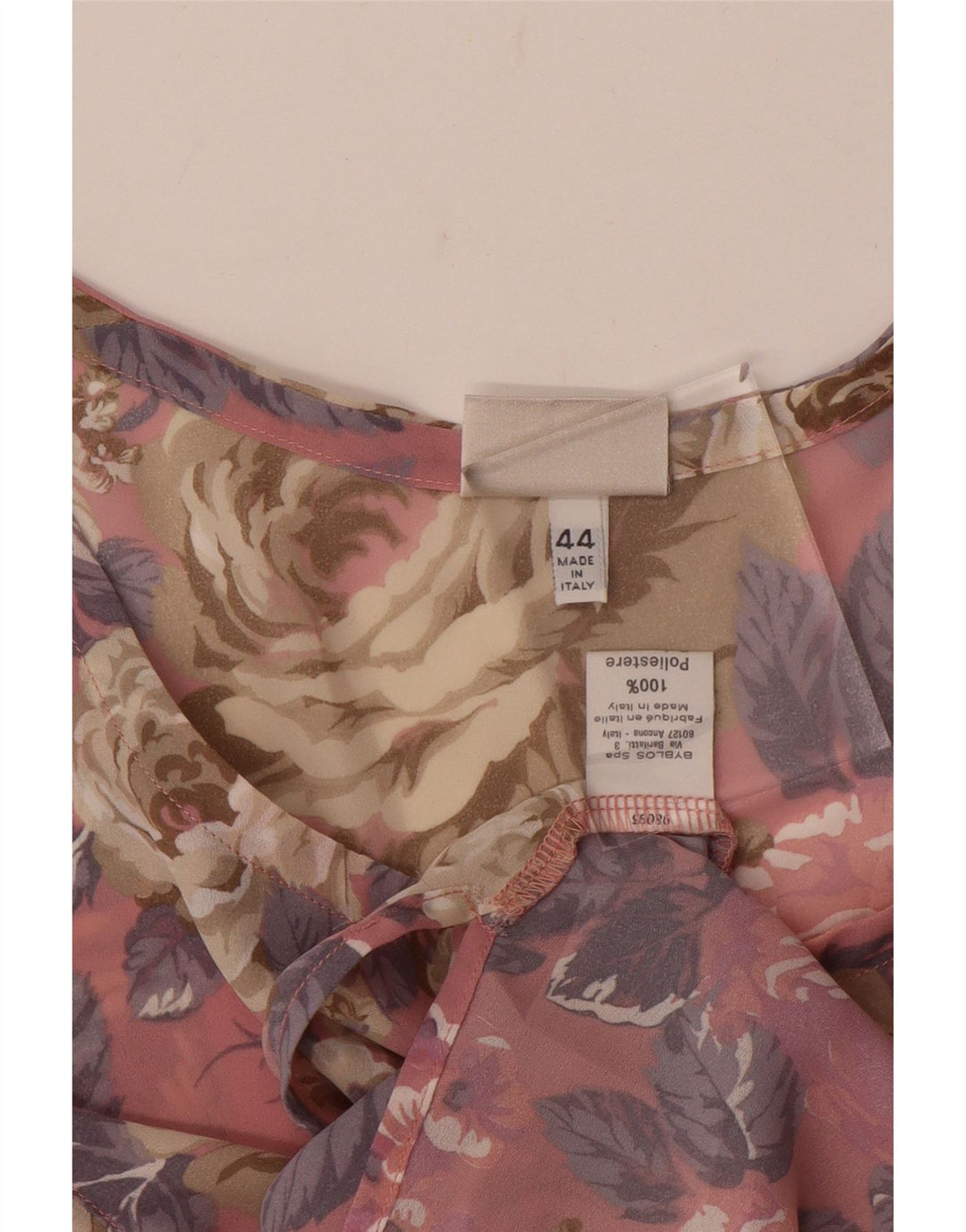 Blusa Oversize Mujer Byblos IT 44 Poliéster Floral Rosa Medio