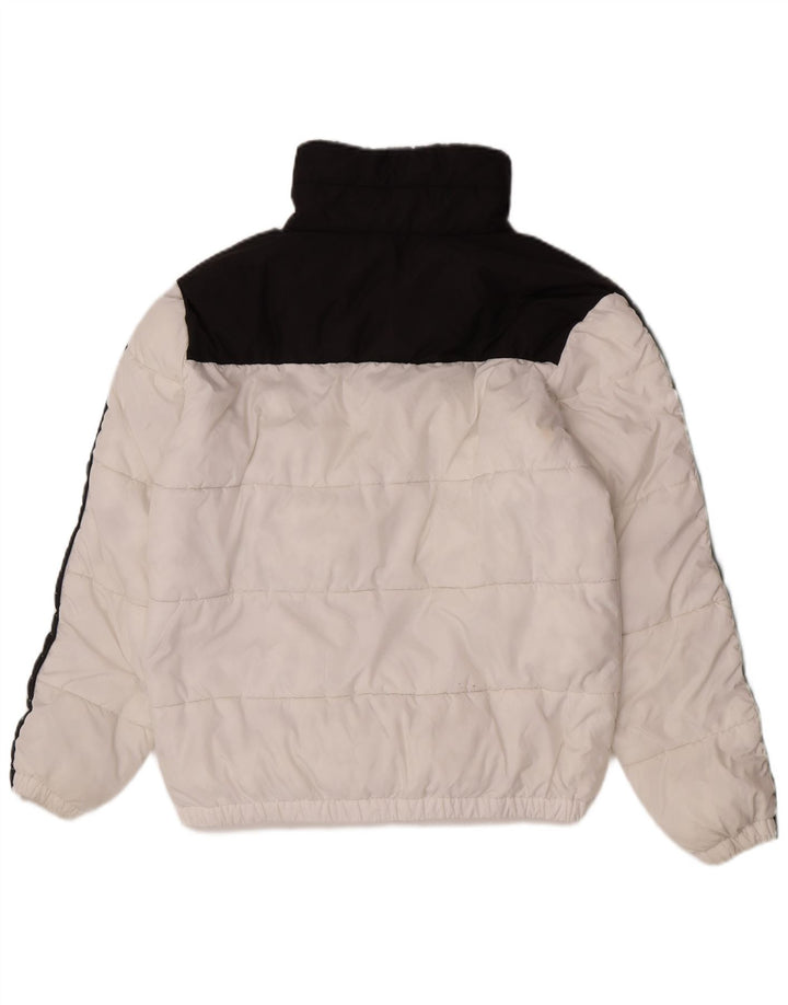 Kappa Chaqueta acolchada para hombre UK 40 Large Blanco Colorblock Poliéster