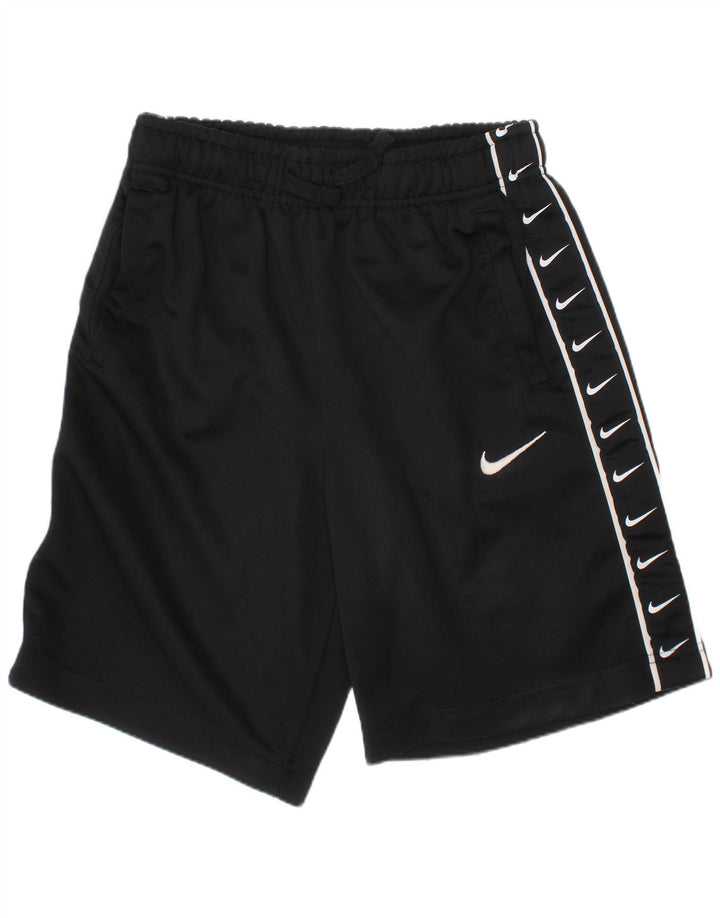 NIKE Pantalones cortos deportivos con gráficos para niños 12-13 años Grande Poliéster negro