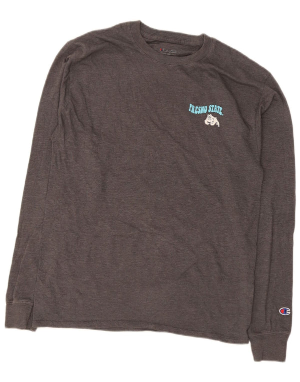 Champion Fresno State Bulldogs Camiseta gráfica de manga larga gris medio para hombre