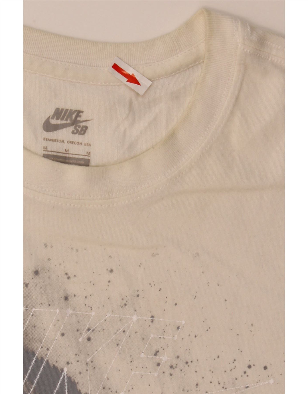 Nike Camiseta Dri Fit Graphic para Hombre Top Mediano de algodón Blanco