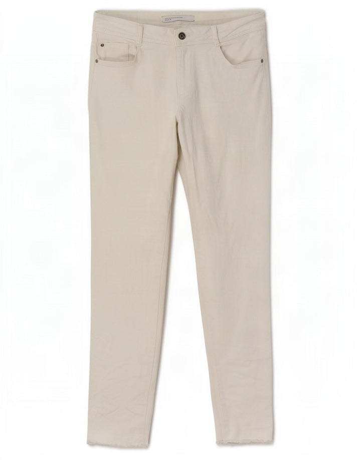 Zara Vaqueros Slim Mujer EU 36 XS W27 L27 Blanco