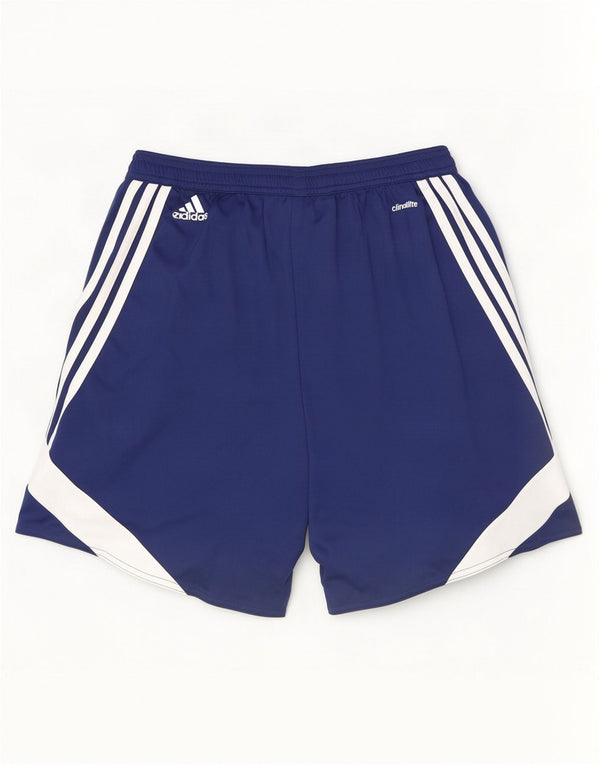 Adidas Mens Climalite Sport Shorts Medio Azul Marino Colorblock Poliéster