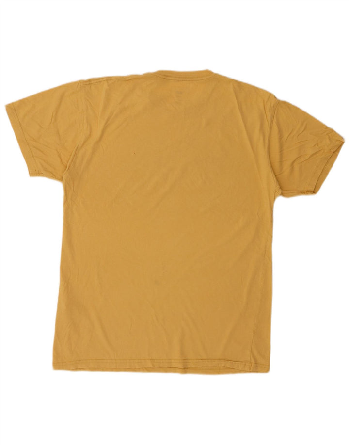 VANS Camiseta gráfica de ajuste clásico para hombre Top de algodón amarillo medio