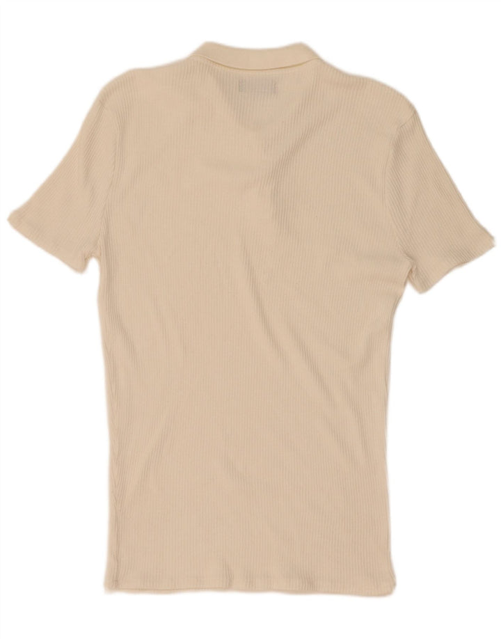 Polo Zara Hombre XL Blanco