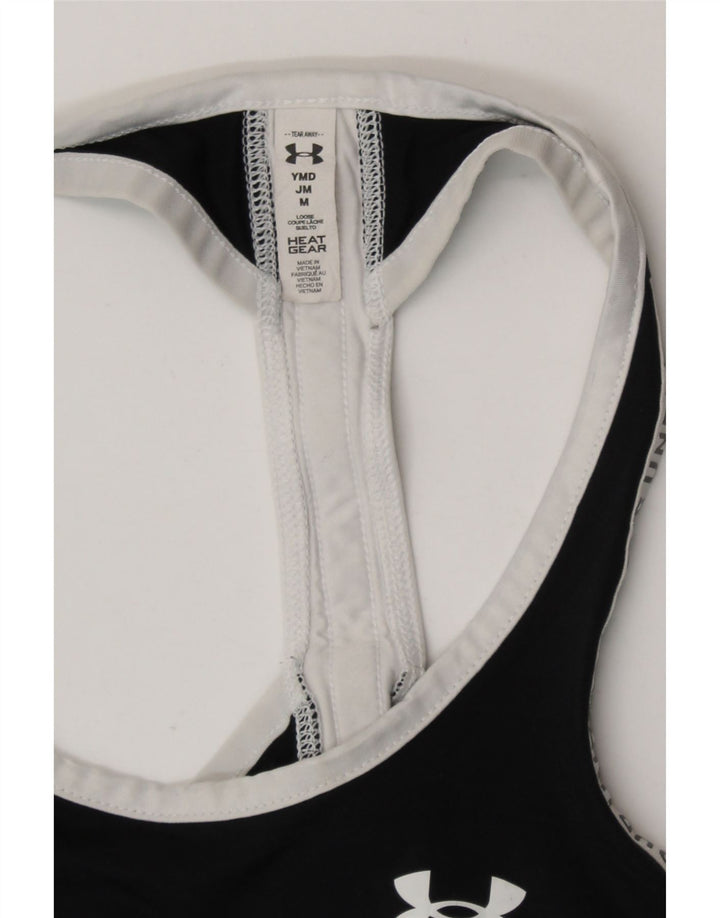 Under Armour Camiseta sin mangas gráfica para mujer UK 12 Mediano Negro Poliéster