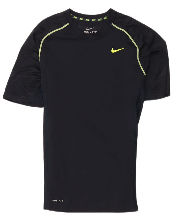 Camiseta Nike Dri Fit para hombre Top Small Azul marino Poliéster