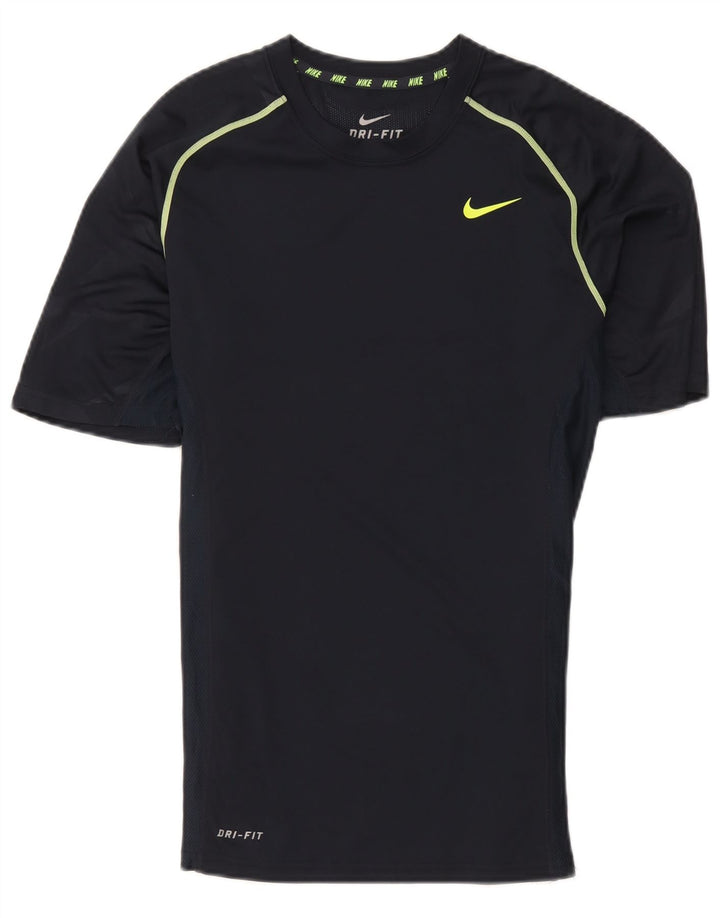 Camiseta Nike Dri Fit para hombre Top Small Azul marino Poliéster
