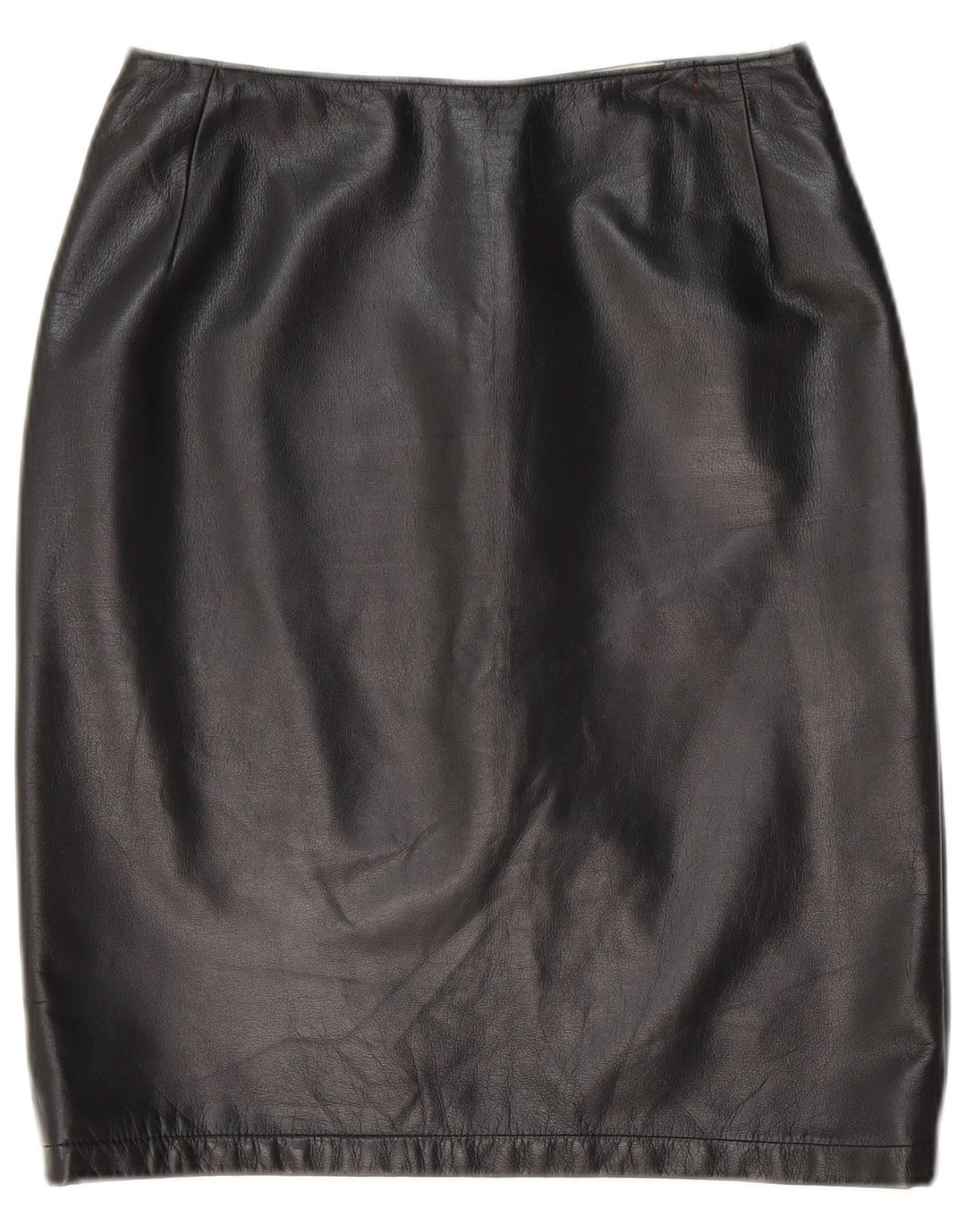 Gai Mattiolo Falda De Cuero Mujer W28 Mediano Negro