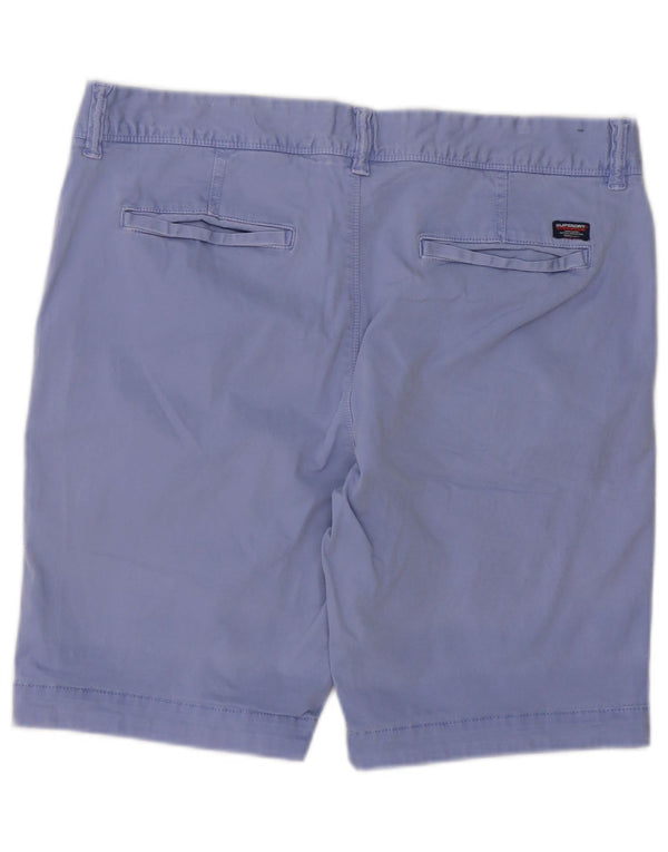 Superdry Pantalones cortos chinos para hombre W34 Large Algodón morado