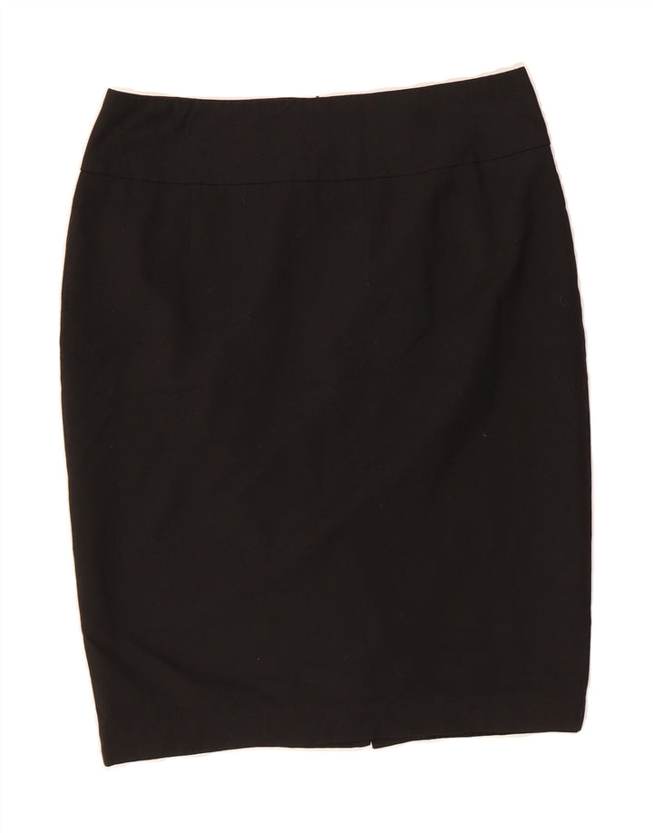 MOSSIMO Womens Stretch Pencil Skirt US 12 Large W32 Black Polyester Vintage Mossimo and Second-Hand Mossimo from Messina Hembry 
