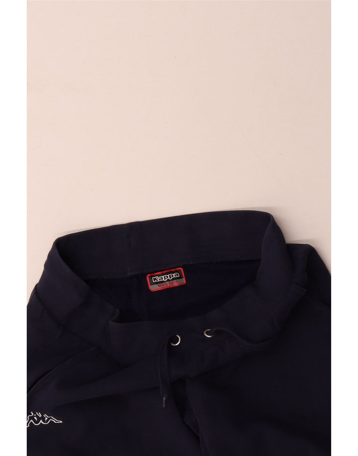 KAPPA Pantalones de chándal para mujer Joggers UK 14 Medium Azul marino Algodón