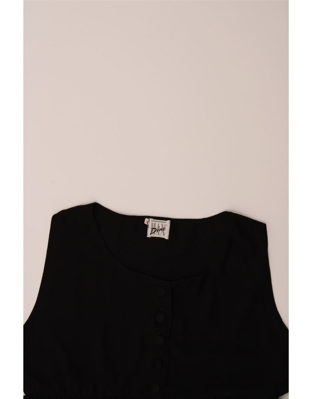 MAX DINE Womens See Through Sleeveless Bubble Dress UK 10 Small Black Vintage Max Dine and Second-Hand Max Dine from Messina Hembry 
