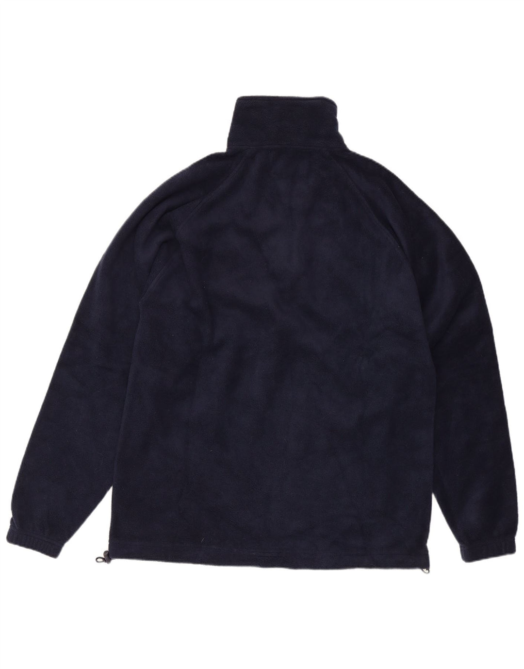 Kappa - Jersey de forro polar con cuello y cremallera para hombre, tamaño grande, poliéster azul marino