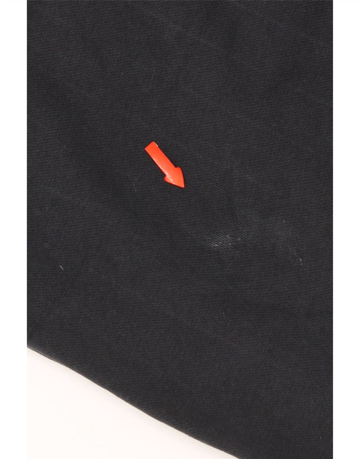 Nike Sudadera con capucha gráfica para hombre, jersey de algodón negro mediano