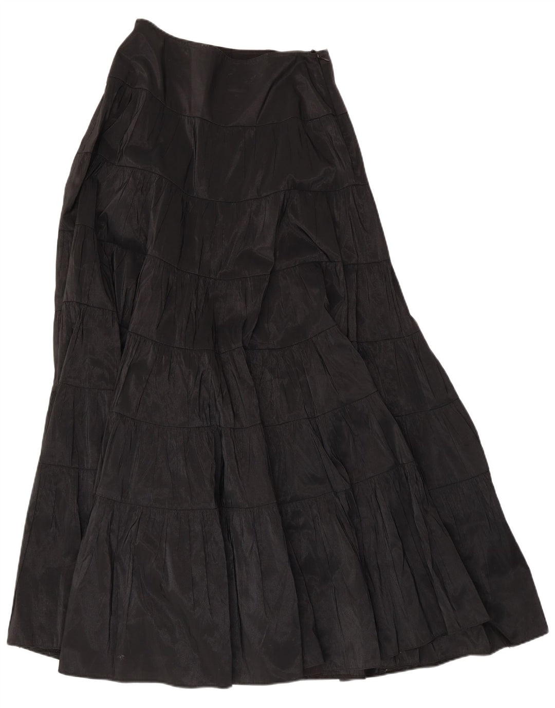 Murek Falda Maxi De Cintura Alta Con Gradas Para Mujer W30 Mediano Negro