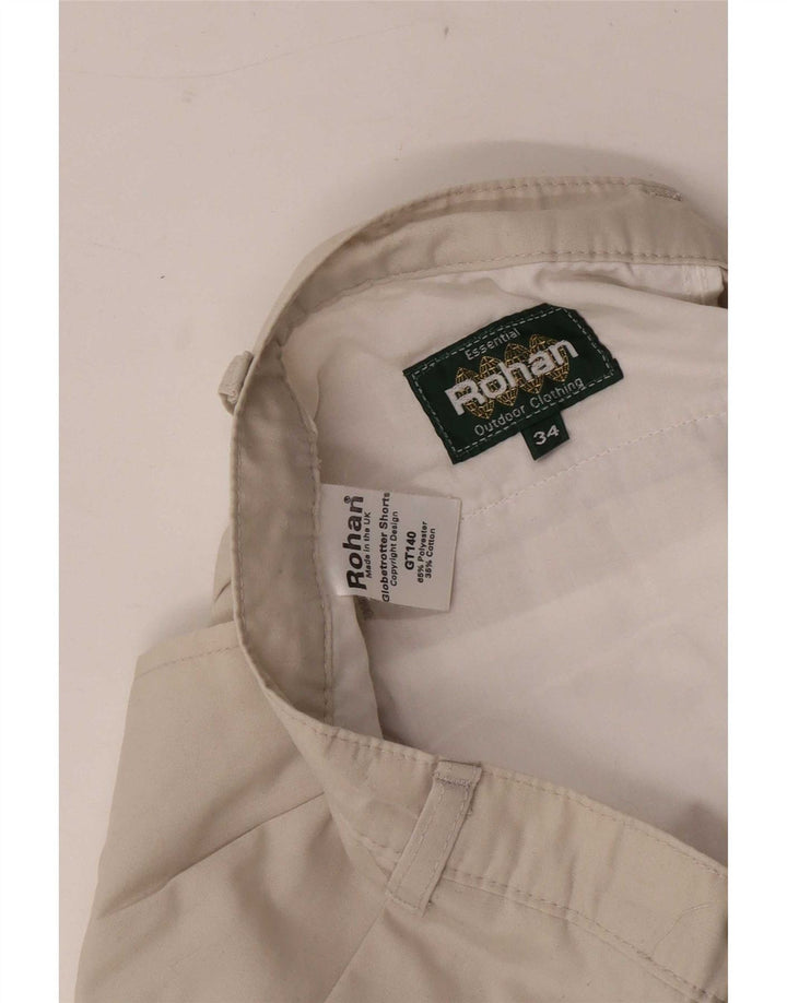 Rohan Mens Pegged Chino Shorts W34 Poliéster Beige Grande