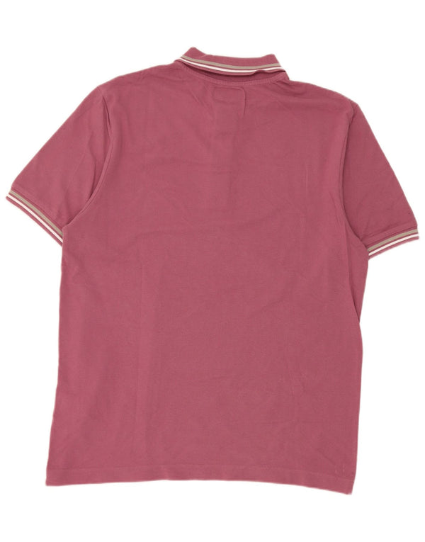 Polo Kappa Hombre Grande Rosa Algodón