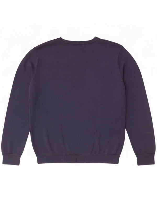 Farah Jersey con cuello en V para mujer UK 46 Large Azul marino Algodón