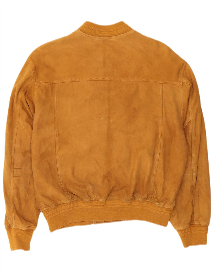 Burton Chaqueta bomber de ante para hombre UK 38 Cuero marrón medio