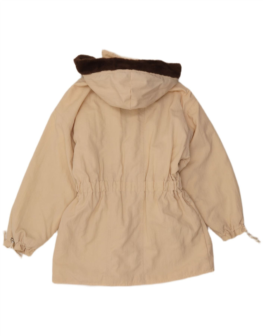 Chaqueta Parka con capucha vintage para mujer IT 42 Beige medio