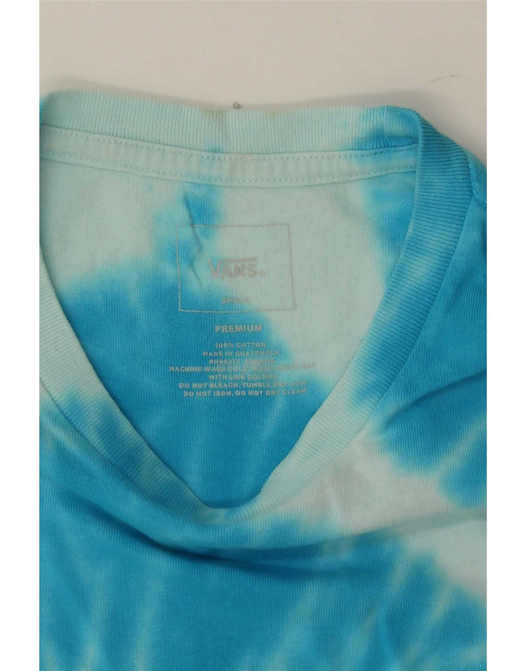 Camiseta Vans Hombre Top Small Blue Tie Dye Algodón