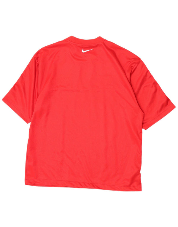 Nike Camiseta para hombre UK 45/47 XL Rojo Colorblock Poliéster