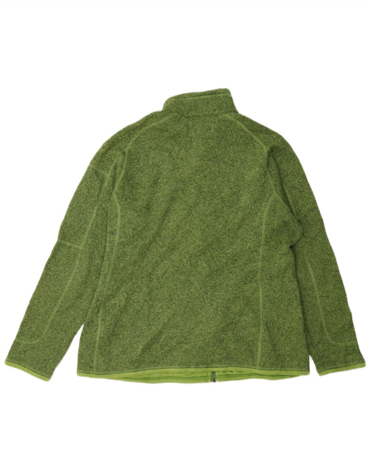 Patagonia Hombre Chándal Top Chaqueta XL Verde Poliéster Moteado