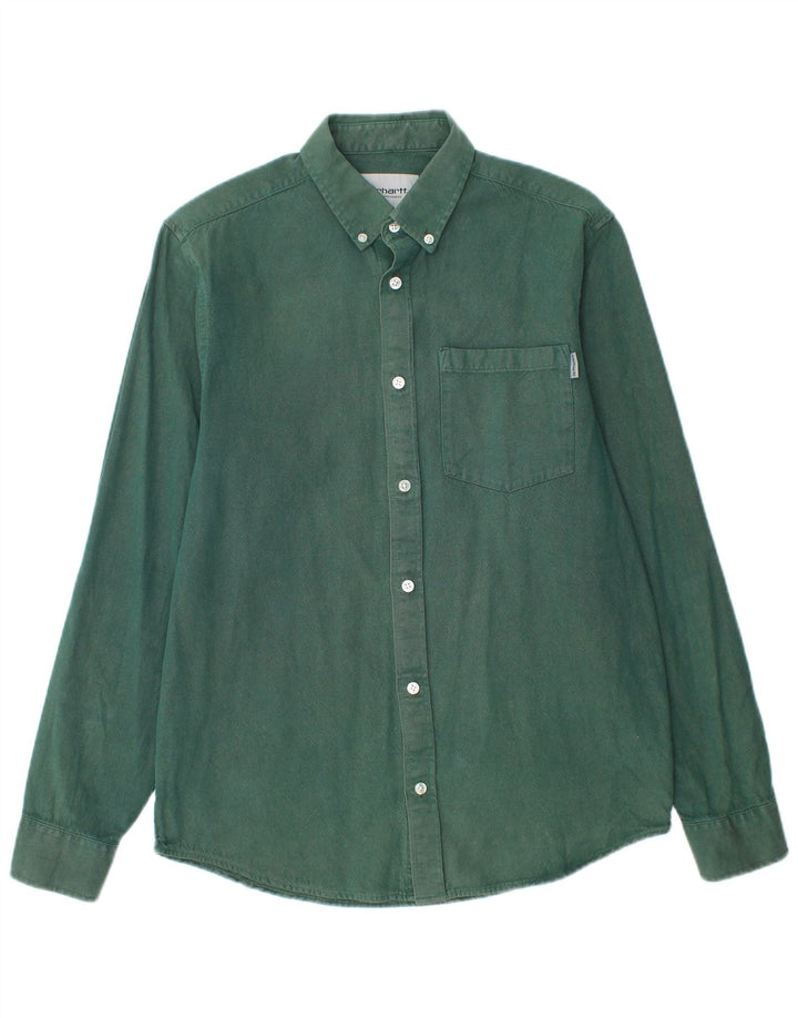 Camisa Carhartt Hombre Small Algodón Verde