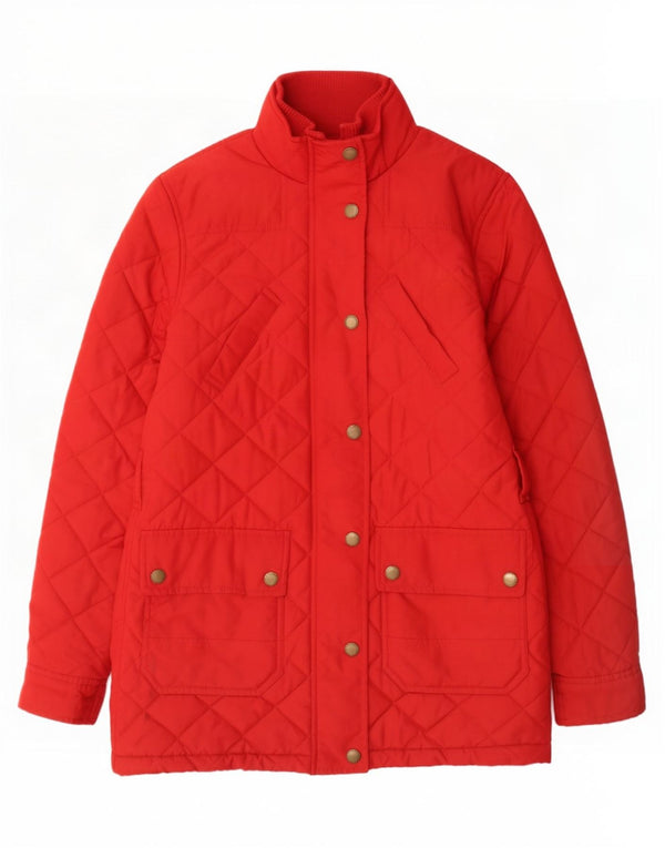 Ralph Lauren Abrigo acolchado para mujer UK 6 XS Poliéster rojo