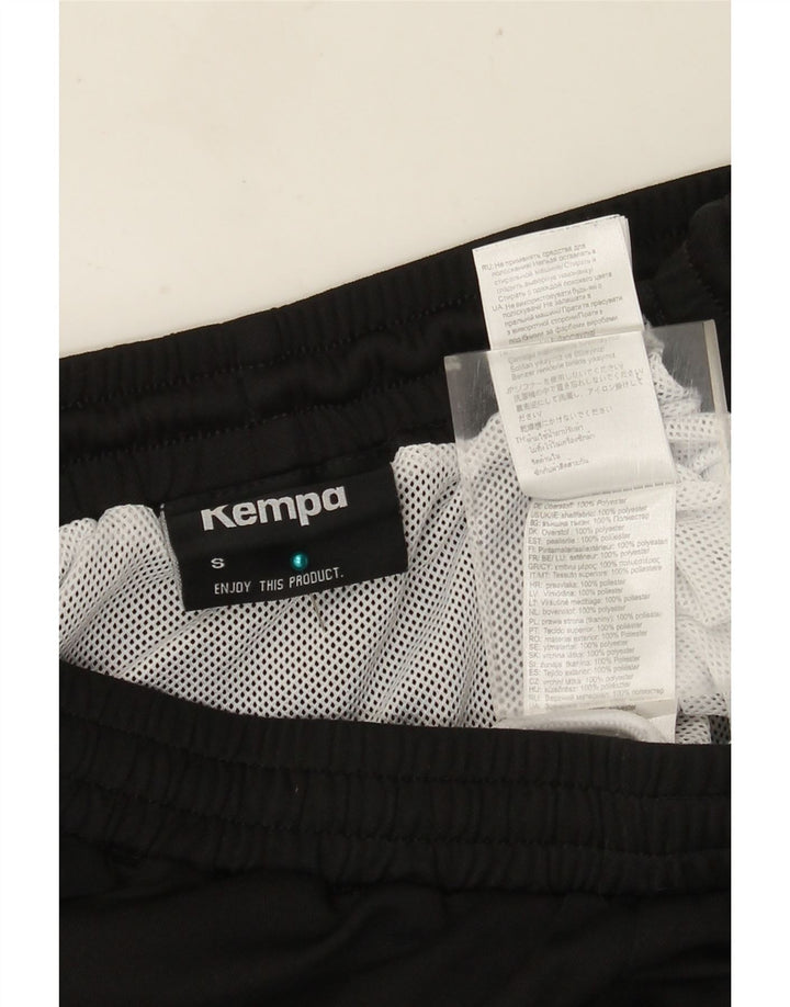 Vintage Mens Swim Shorts Pequeño Poliéster Negro