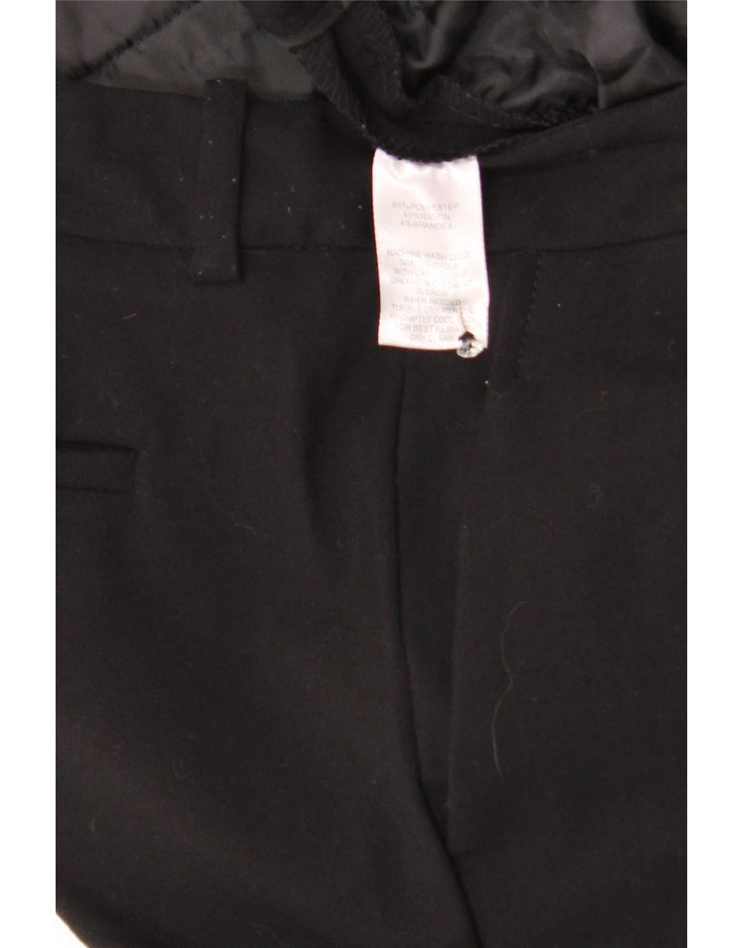 Pantalones de traje con corte de bota para mujer Calvin Klein W32 L30 Poliéster negro
