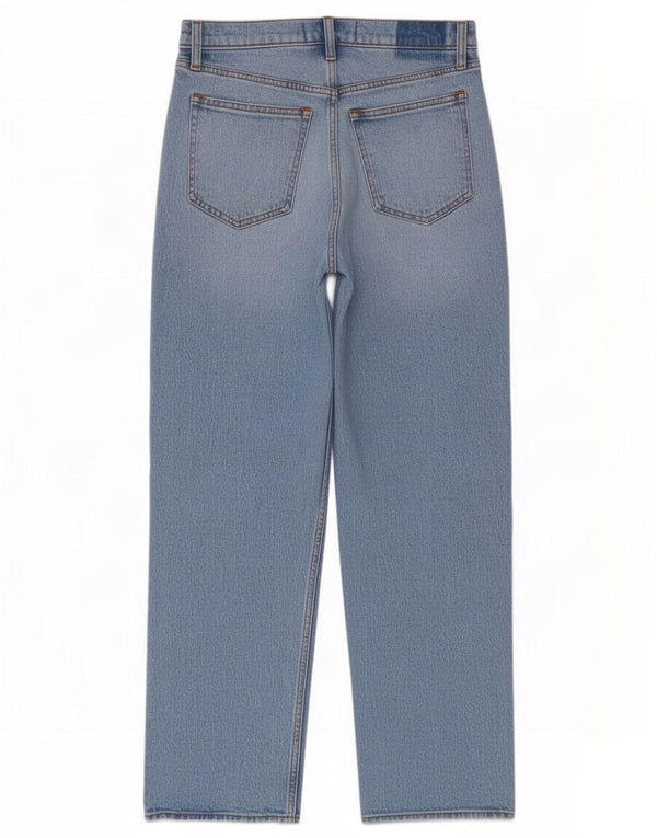 Abercrombie & Fitch Jeans rectos de talle alto para mujer US 4 Small W27 L29 Azul