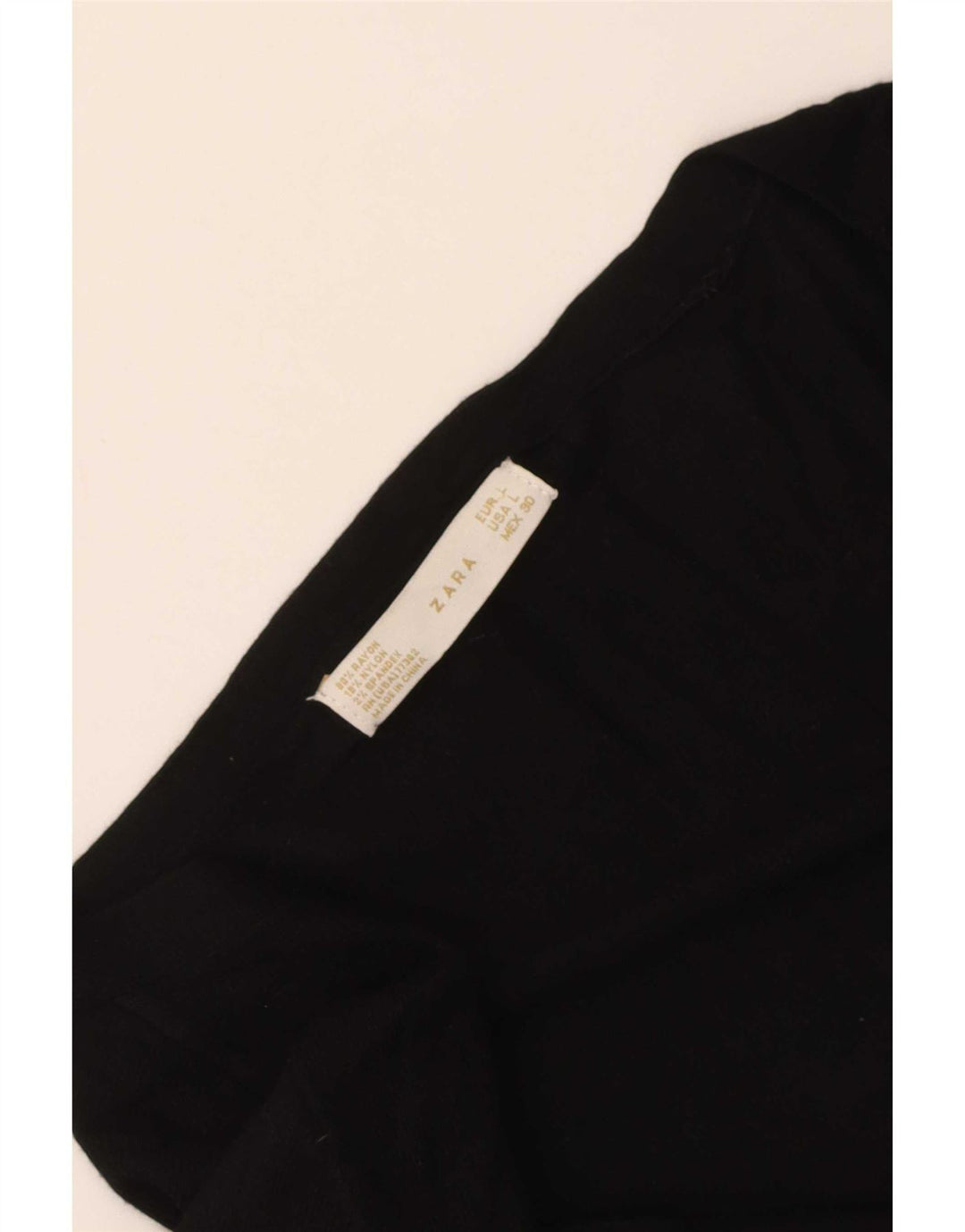 Zara Mujer Cárdigan Suéter UK 44 Grande Rayón Negro