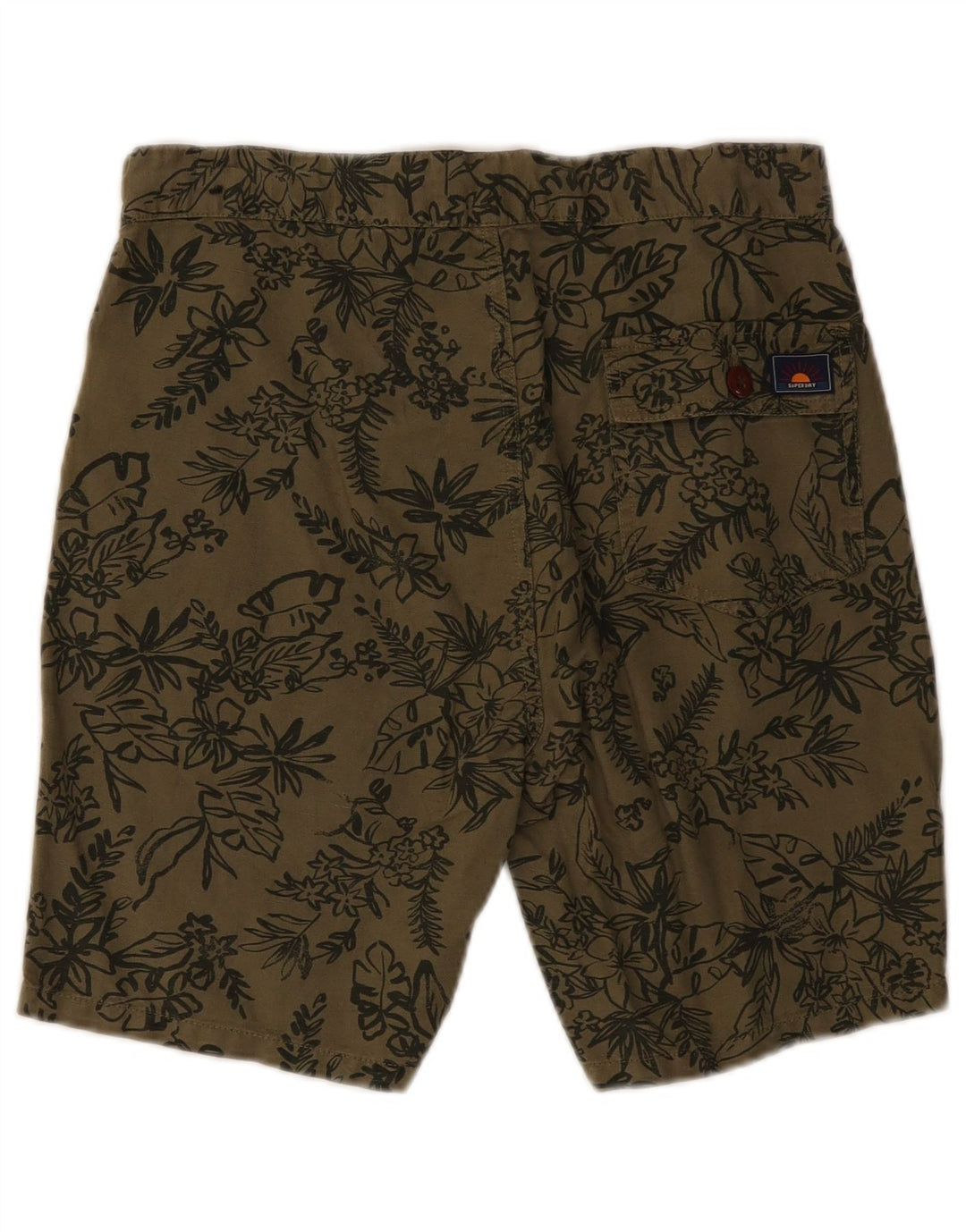 Superdry Pantalones cortos chinos W30 Medium Khaki Floral para hombre