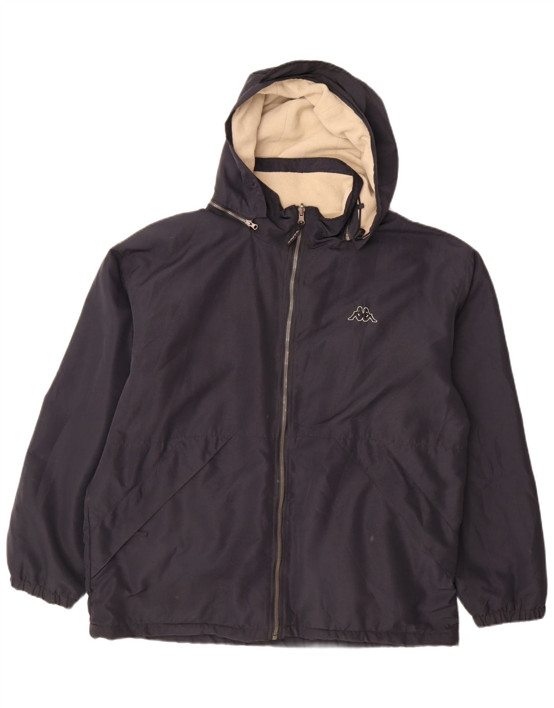 Kappa Chaqueta reversible con capucha para hombre UK 40 Large Poliéster azul marino