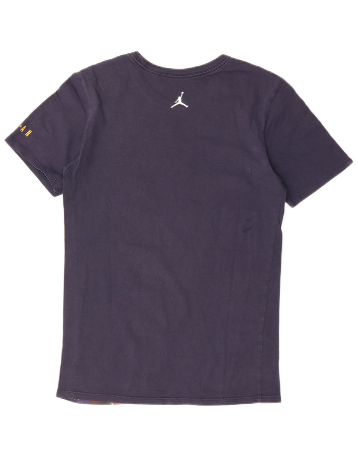 JORDAN Camiseta gráfica para hombre Top Small Azul marino Algodón