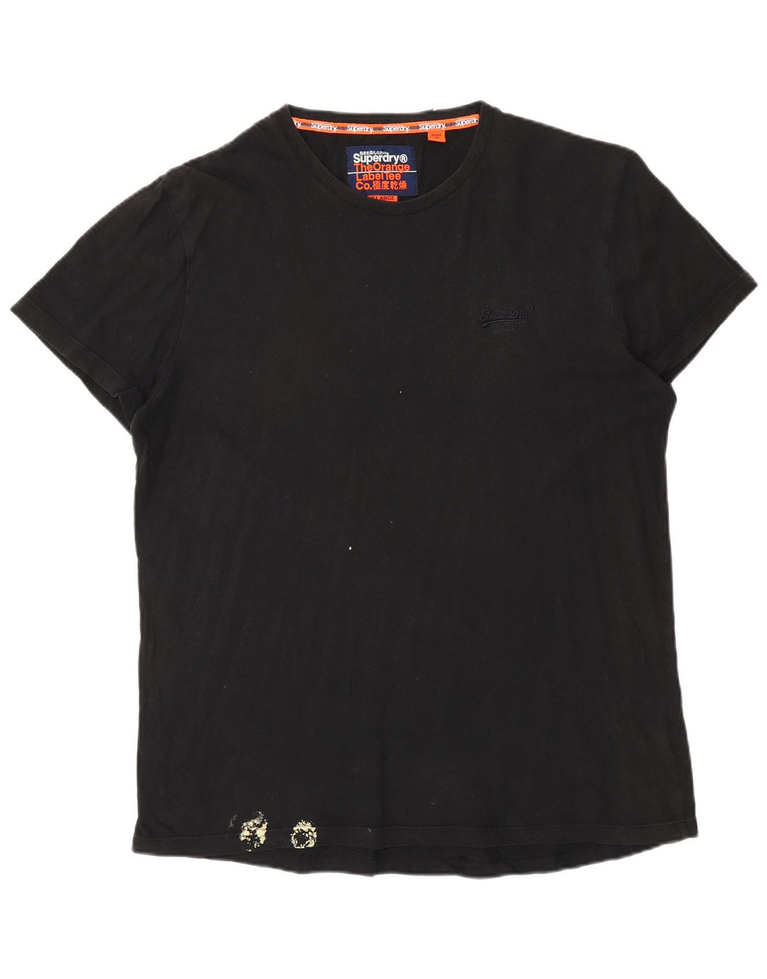 Superdry Camiseta Hombre Top XL Algodón Negro