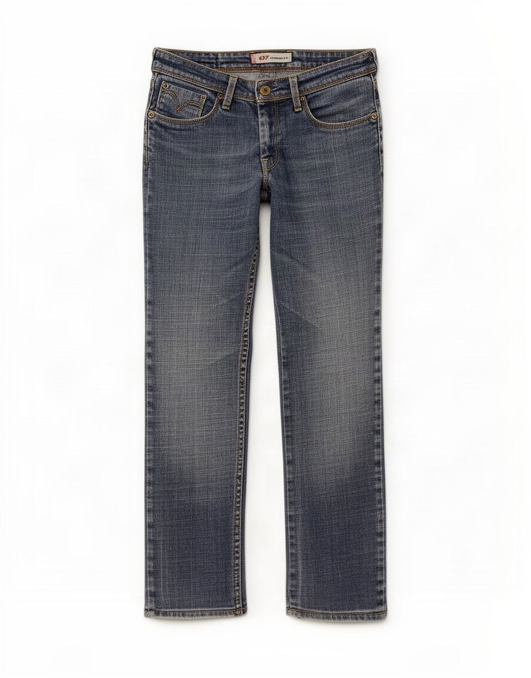 Vaqueros Levi's Mujer 627 Rectos W28 L28 Algodón Azul