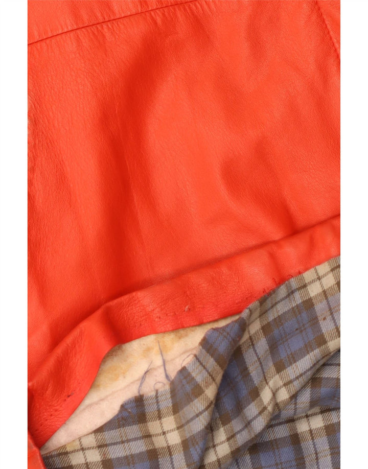 Igi & Igi Abrigo De Cuero Mujer IT 42 Medio Rojo