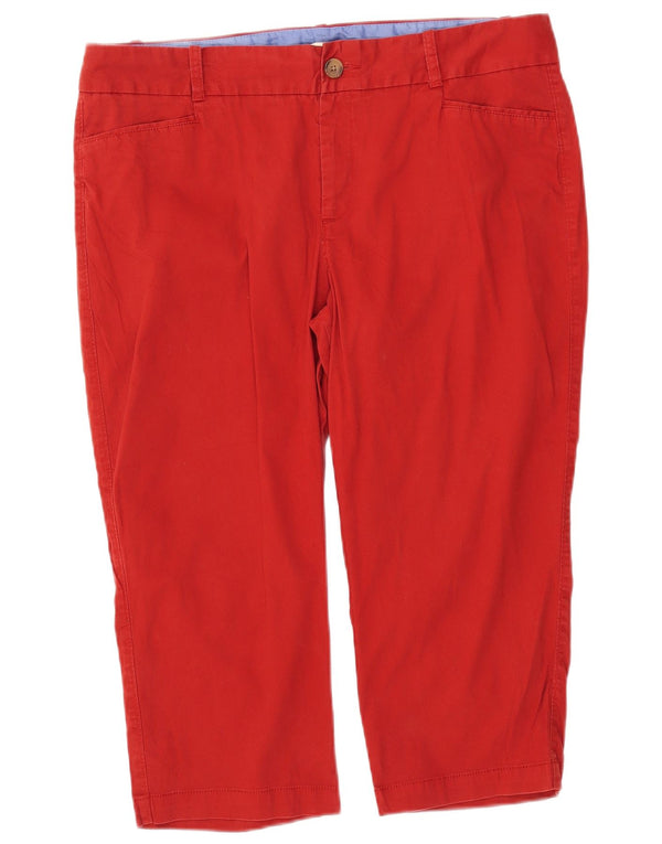 Dockers Pantalones capri rectos para mujer US 18 2XL W40 L21 Algodón rojo