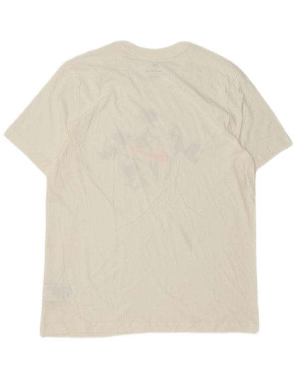 Nike - Camiseta gráfica para hombre, talla grande, algodón blanco