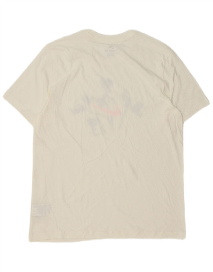 Nike - Camiseta gráfica para hombre, talla grande, algodón blanco